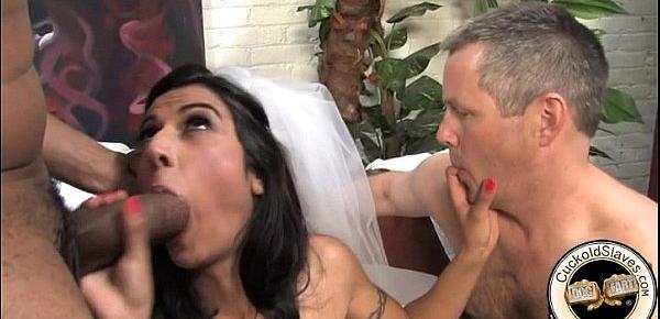  French bride meets black bull for sex